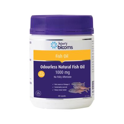 Henry Blooms Odourless Natural Fish Oil 1000 400c